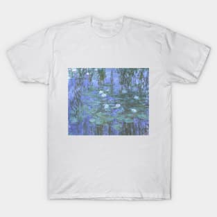 Blue Waterlilies by Claude Monet T-Shirt